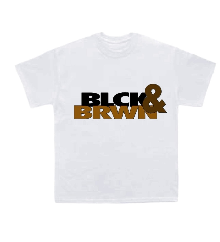 BLCK & BRWN SIGNATURE TEE