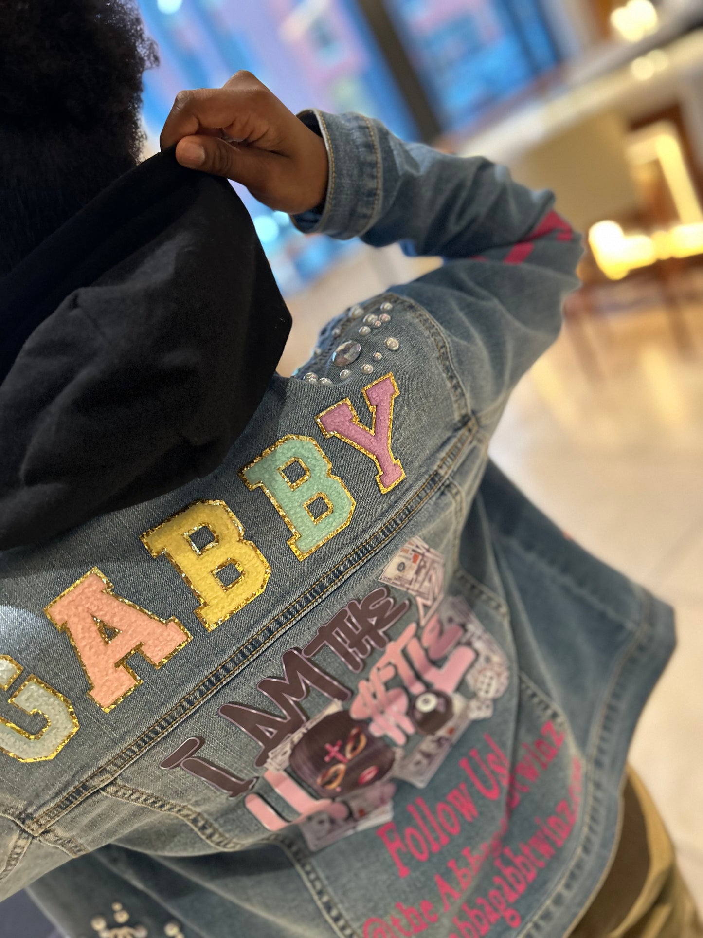 REP YOUR BIZ DENIM JACKET