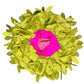 Flowing Petals Pink & Green Satin Bonnet