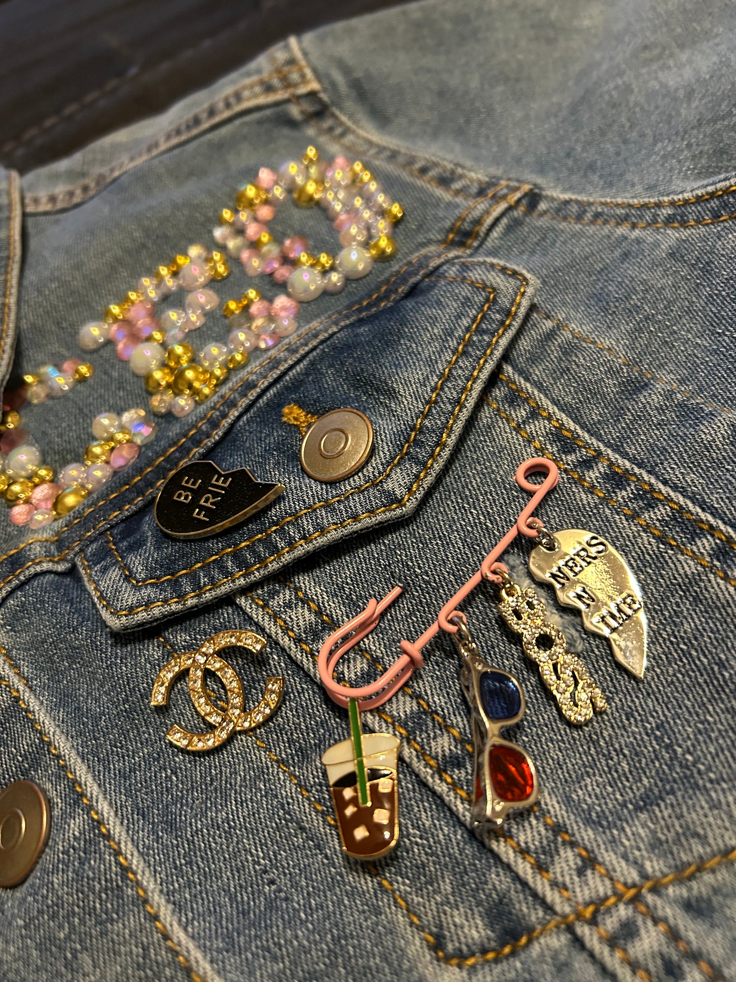 REP YOUR BIZ DENIM JACKET
