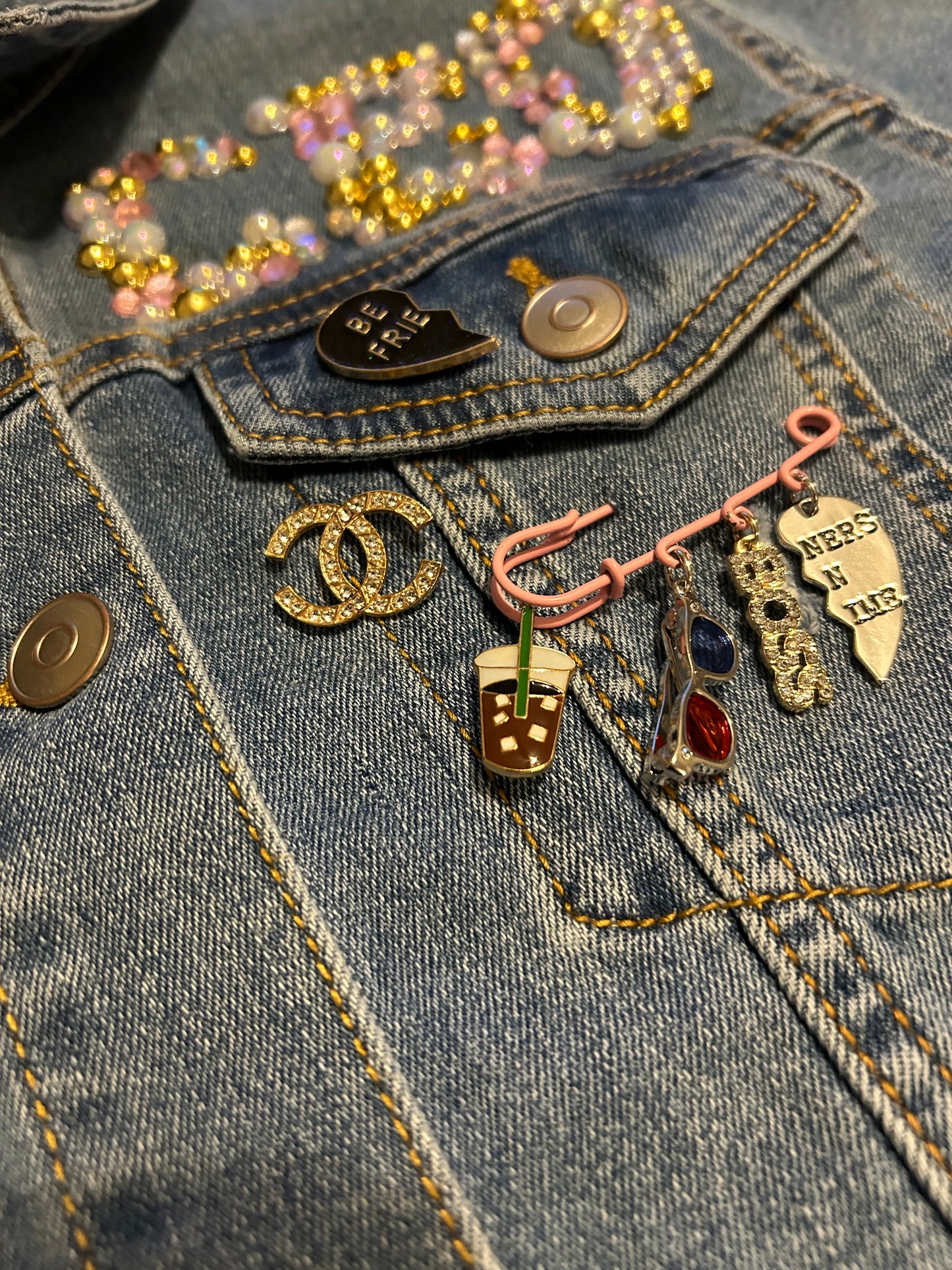 REP YOUR BIZ DENIM JACKET