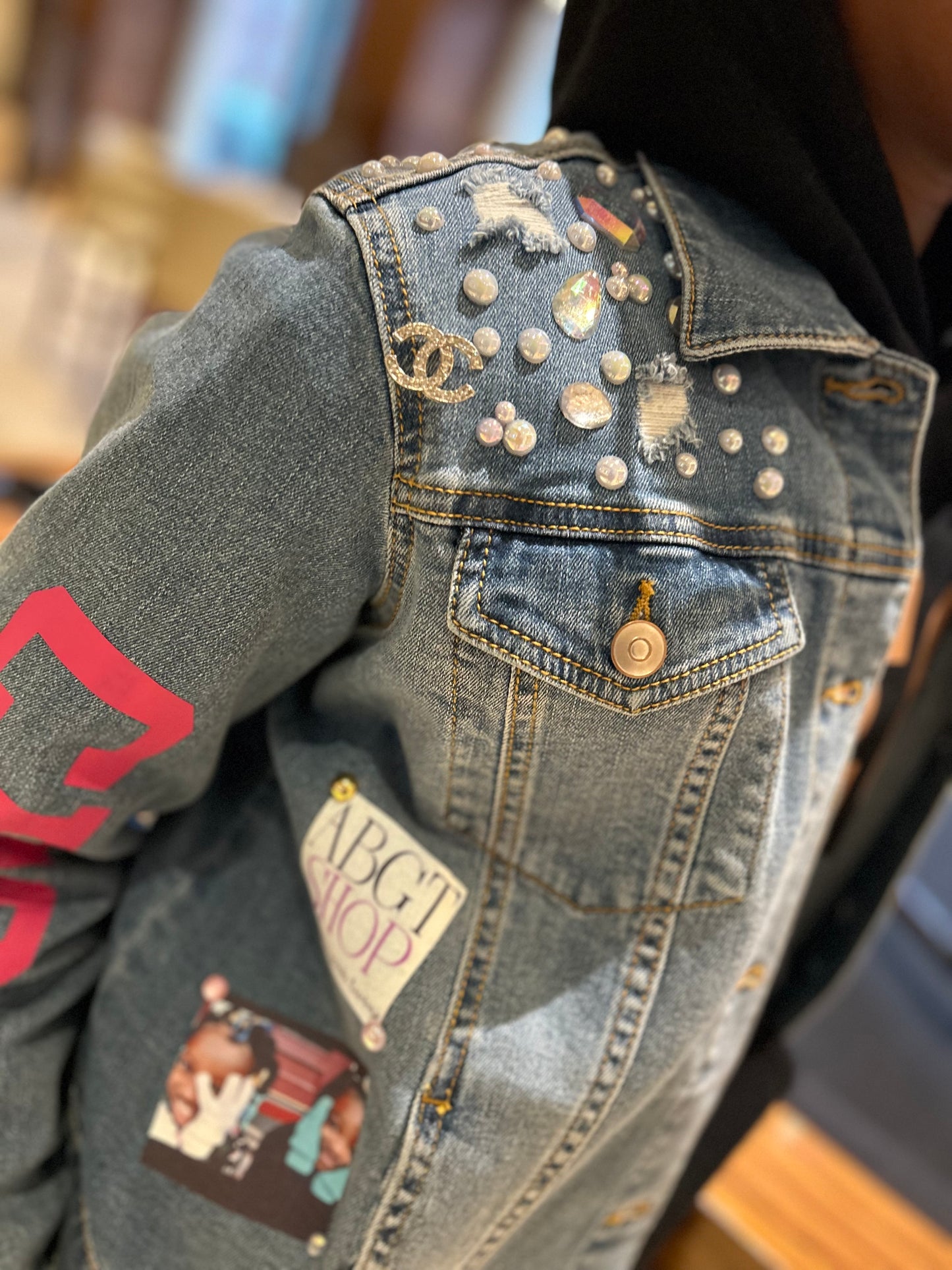 REP YOUR BIZ DENIM JACKET