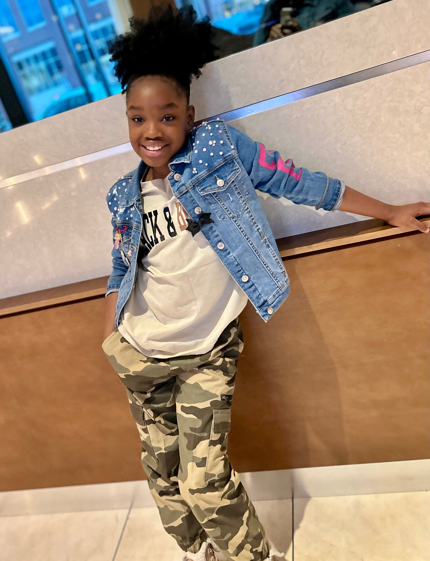 REP YOUR BIZ DENIM JACKET