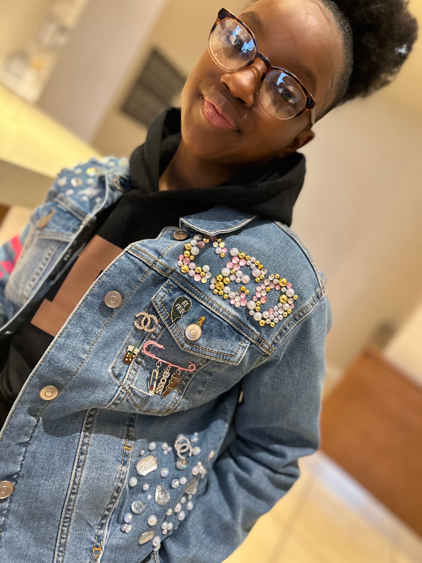 REP YOUR BIZ DENIM JACKET